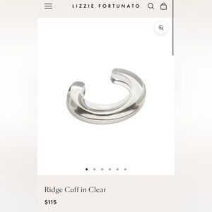 Lizzie Fortunato Clear Ridge Cuff Bracelet